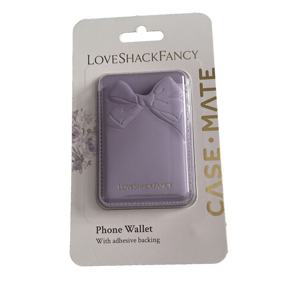 LoveShackFancy Target Case-Mate Hibiscus Adhesive Bow Phone Wallet NEW